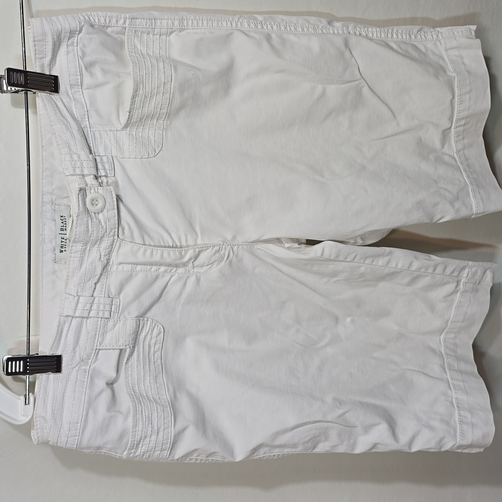 WHBM White House Black Market Cotton Spandex Stretch Denim Bermuda Shorts Size 4
